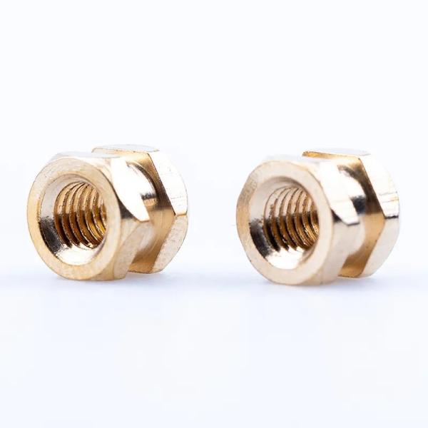 Brass Double Hexagon Head Insert Nut Grade 8.8 DIN 934 Nickel Plated M20 10mm