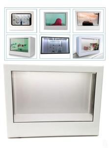 China Transparent Digital Signage Digital Showcase Smart Advertising Box factory