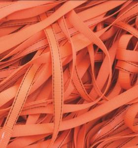 China 25 KN Breaking Fall Protection Harness Webbing With Two Lines Outside factory