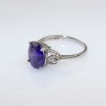 Women Jewelry 925 Silver Ring with 8x10mm Ruby Cubic Zircon(R237)