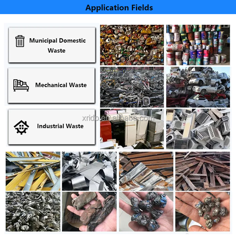 Scrap Metal Recycling Machine Car Body Metal Crusher Aluminum Cans Scrap