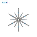 Stainless Steel Silver 11mm FG Dental Diamond Burs FDA Certification