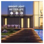 IP67 Ultra-thin buried Inground Uplight 12V 24V Waterproof Deck Light Recessed