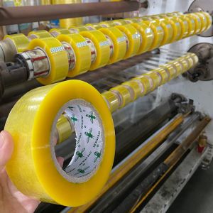 China Custom BOPP Clear Adhesive Tape With Wrap 50mm Width For Box Sealing on sale