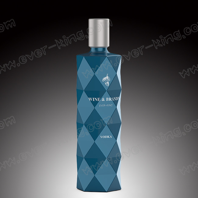 Custom Vodka Glass Bottle Decal Surface Handling With Cork
