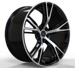 22x9 22x11 One Piece Aluminum Alloy Forged Gloss Black Machined Face Wheel For