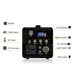 Portable Power Station 500Wh LiFePO4 Battery Backup 500W AC Outlets Solar