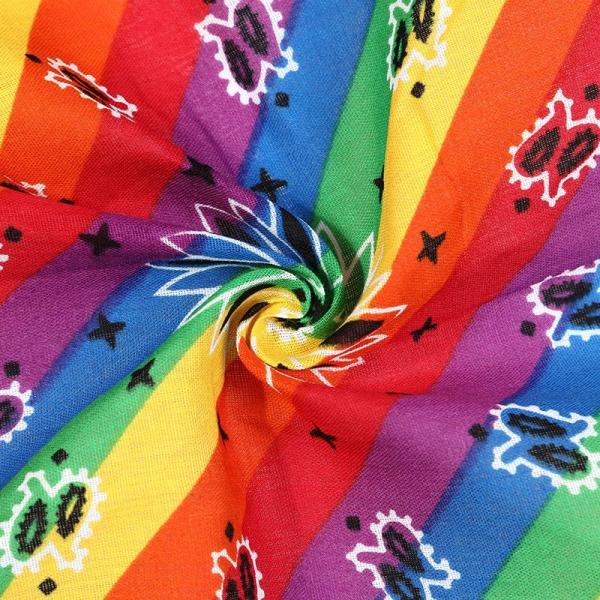 100 Cotton Square Bandana Scarf Headwear Custom Design Print