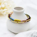 Charm Tennis Men'S Bangle Bracelet Hollow Leaves Beaded Bracelets Jewelry