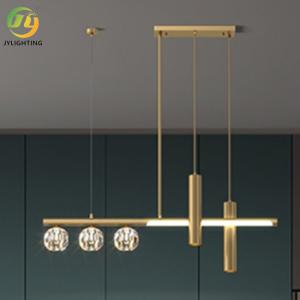 China Creative Copper Crystal G9 Modern Pendant Light Living Room Decorative factory