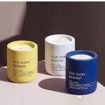 Custom Logo Nordic Cylinder Concrete Candle Holders