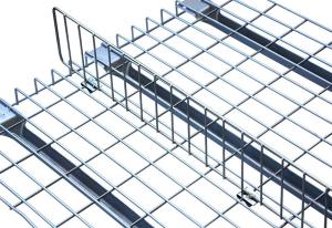 China Movable Wire Mesh Dividers / Panels Free Standing Full Height With Clips factory