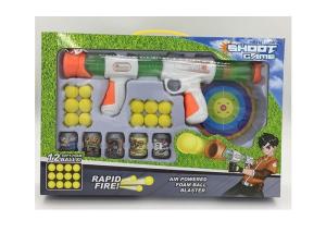 China Safe Kids Sports Toys Pump And Launch Blaster Shooting Toy Gun With Foam Balls factory