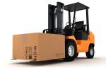 2 Ton Manual Fork Lift Trucks Hydraulic 3 Meter Lift Height With Adjustable