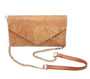 China 2022 Amazon Hot Sell Ladies Faction Shoulder Bag with Eco Cork 24x6x14.5cm factory