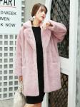 Winter Custom Puffer Down Coat Faux Fox Fur Coat For Ladies