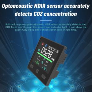 China Tuya Smart Indoor CO2 Meter Voc Air Quality Monitor Detection Thermostat factory