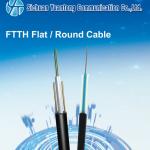 Outdoor Frp Ftth Aerial Drop Cable , 12 Core Fiber Drop Wire