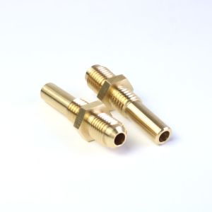 CNC Brass M1 Double-Ended Bolts with Built-In Nuts 0.01mm Tolerance