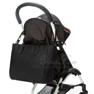 Diaper Totes Handbag with Changing Pad Baby Stroller Leather