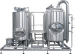 CE / ISO 1000L Professional Brewing Equipment SUS304 PLC Control Steam Heating