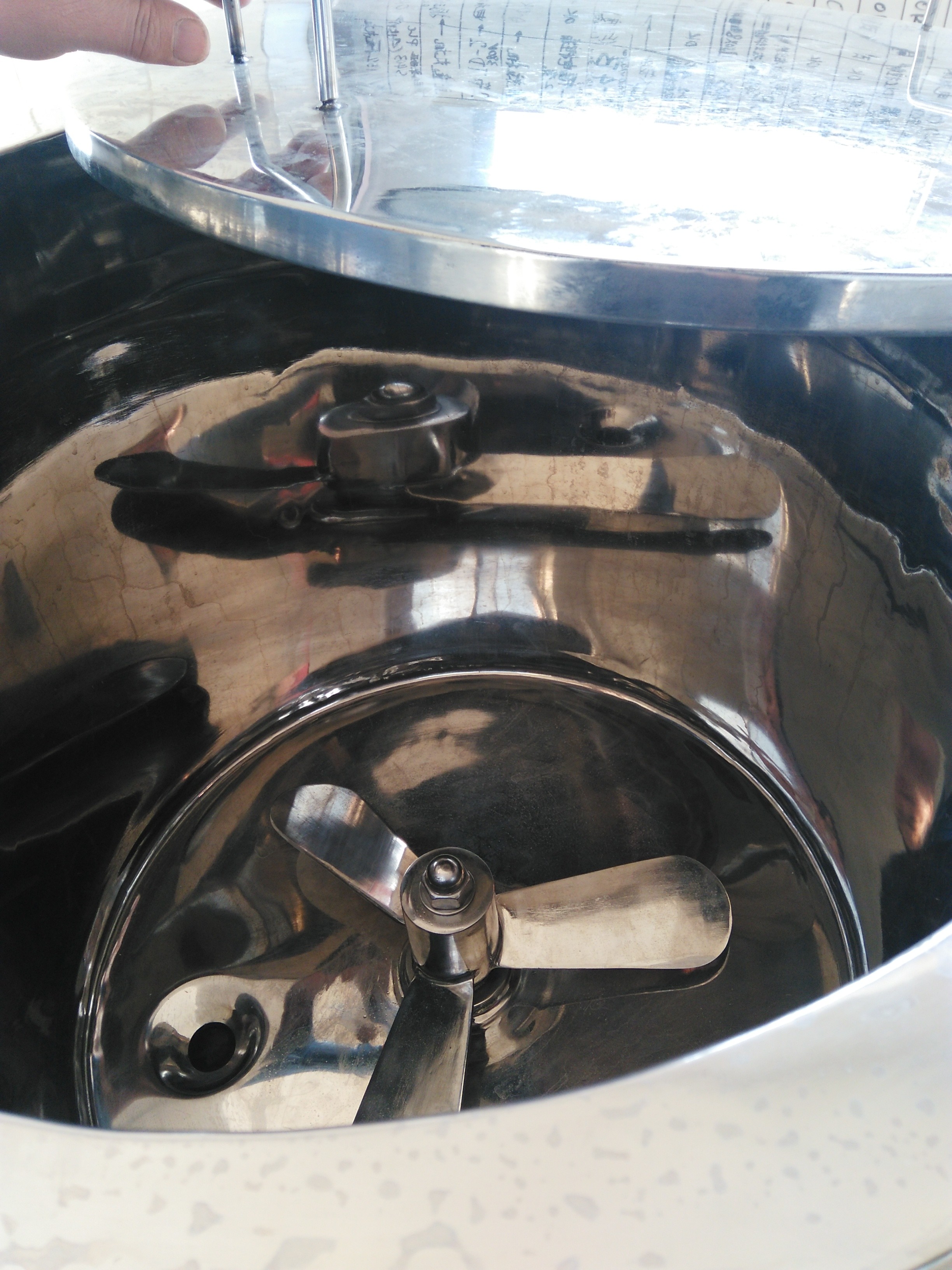 SS316/304 Starch Gelatin Melting Tank With Vacuum And Mix Paddle and platform