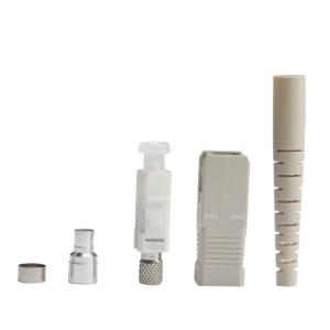 China SC UPC 3.0mm Connector Fiber Optic Patch Cord With Beige Housing For FTTH factory