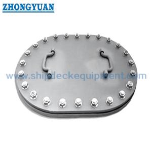China JIS F 2304 Type B Flush Multi Bolt Oval Manhole Marine Outfitting factory