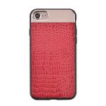 PC+TPU+Metal Simple Business Splicing Crocodile Pattern Back Cover Cell Phone