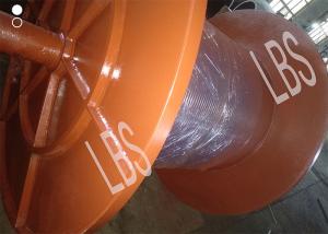 China Marine Steel Offshore Winch Drum 4 Or 5 Layeres With 1320mm Length factory