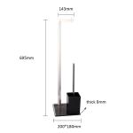 Multi - Function Hotel Stainless Steel Toilet Brush Holder Set Standing 401