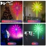 50000 Hours Lifespan Creative Fireworks Lights for Modern Living Room Bedroom