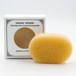 5g Oval Bath Sponge Green Tea Konjac Exfoliating Sponge For Sensitive Skin