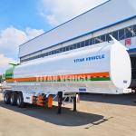 TITAN 3 Axle 42000 liters Diesel Water Oil Fuel Tanker Trailer for Sale in DR