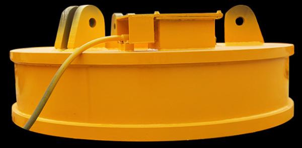 DC 24V Excavator Lifting Electromagnet , Scrap Handling Magnets Light Self