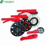 Gray DIN ANSI BS Wafer Plastic Valve Industrial PVC UPVC Flange Gear Butterfly
