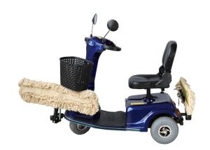 China High Pressure Cleaning Dust Cart Scooter With Wet And Dry Function factory
