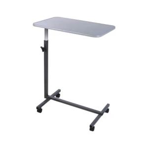 China White Patients Hospital Bed Tray Table With Wheels Over Bed Table factory
