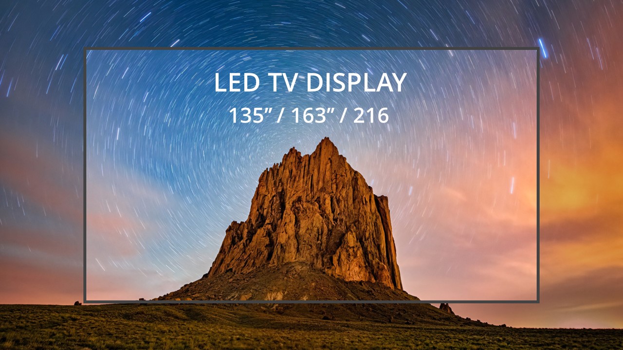 Conference HD 16:9 Led Tv Display 216 inch Remote Control Movable Led Screen