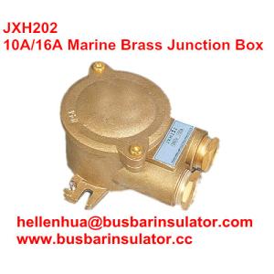 China 10A 16A high voltage metal marine JXH201 waterproof ip65 brass junction box factory