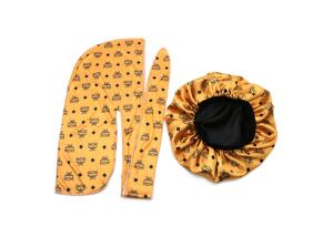 China Fashion Custom Designer Bonnet Headband Headscarf Set factory