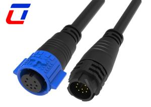 China Male Female Plug Cable 8 Pin Waterproof Connector IP67 M19 With Push Locking factory