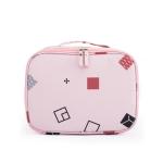 Printed Pattern Oxford Fabric Makeup Storage Bag with Double Zipper