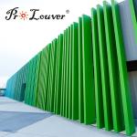 Aluminum Box Louver for Architectural Exterior Facades, Decoration Louver