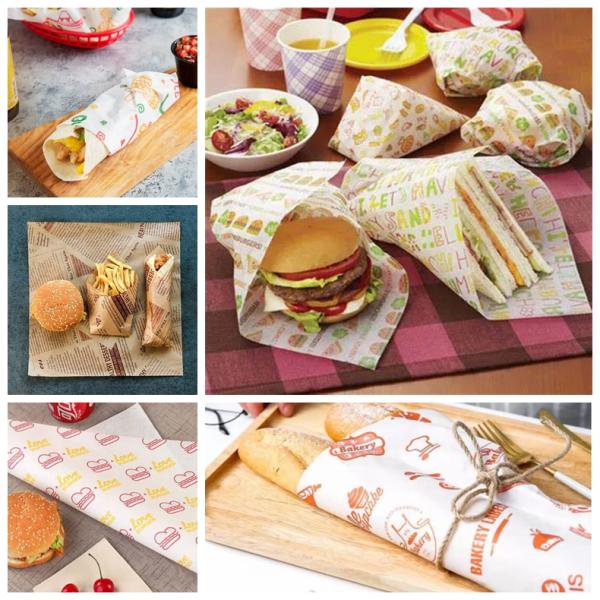 Flat Greaseproof Paper Sandwich Bags Paper Kit 7 Food Wraps Natural White Color Flat Greaseproof Paper Sandwich Bags Paper Kit 7 Food Wraps Natural White Color