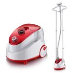 Bottom Drain Plug Garment Fabric Steamer , Golden Standing Garment Steamer