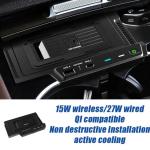 Phone Power Fast Charging Car Wireless Charger For Mercedes Benz GLE 2020-2022