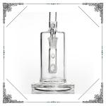Glass Water Bubbler 10 Inches Gridded Inline Perc Smoking Water Pipe Heady Thick