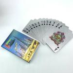 2.5"x 3.5" 100% PVC Playing Cards Silver Foil Durable Plastic Poker Cards