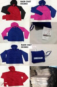 China Apparel Nylon raincoats stocklots (jackets , coats) factory